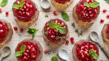 gelatina de granada y te verde -México- 8 abril