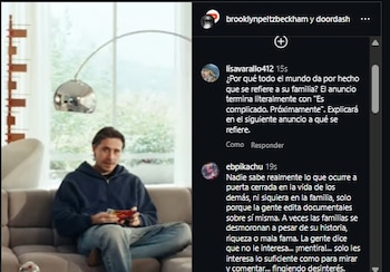 Algunos usuarios afirmaron que el anuncio de Brooklyn Beckham no tiene conexión con su familia.