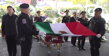 En el homenaje al oficial