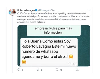 Tuit de Roberto Lavagna sobre