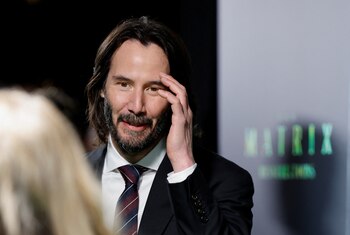 El actor Keanu Reeves aprovechó