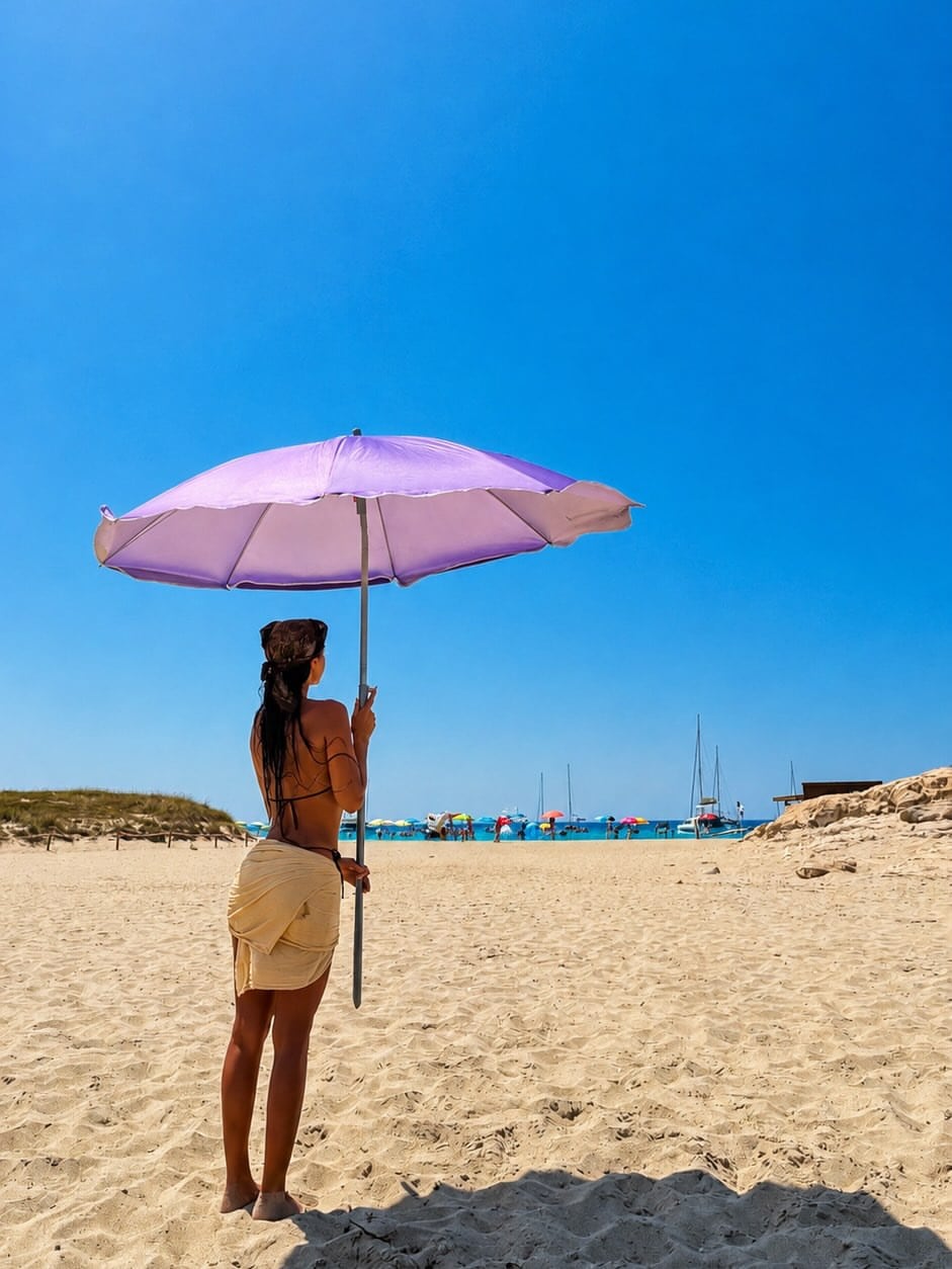 Zaira disfrutó del paradisiaco destino