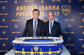 Mauricio Macri junto a Andrés
