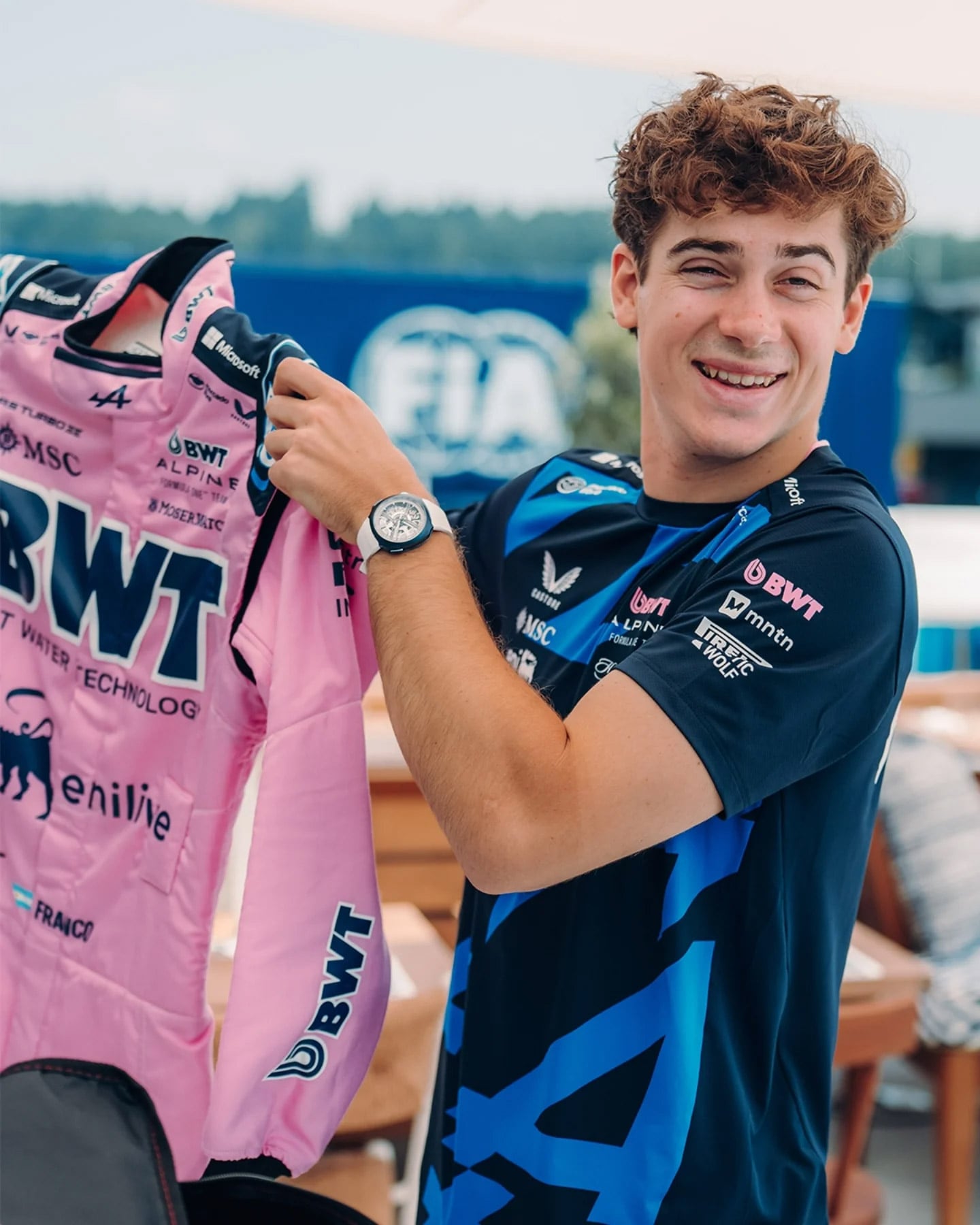 Franco Colapinto volvió a causar sensación en sus redes sociales (@AlpineF1Team)