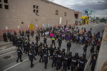 Un grupo aproximado de 100
