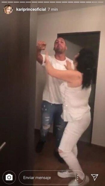 Ezequiel Tejeda en la pelea