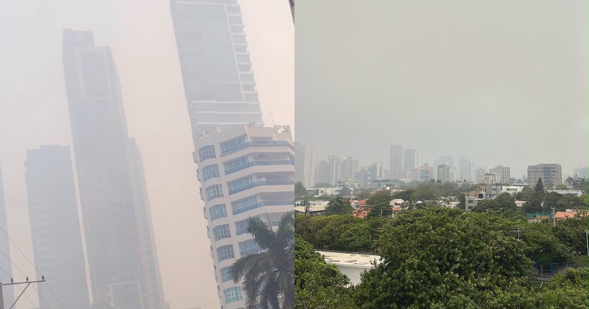 Incendio forestal en Isla Salamanca cubre de humo el norte de Barranquilla y genera alerta ambiental