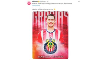 Chivas de Guadalajara despidió a Santiago Ormeño.