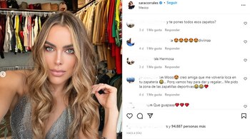 Post en Instagram de Sara