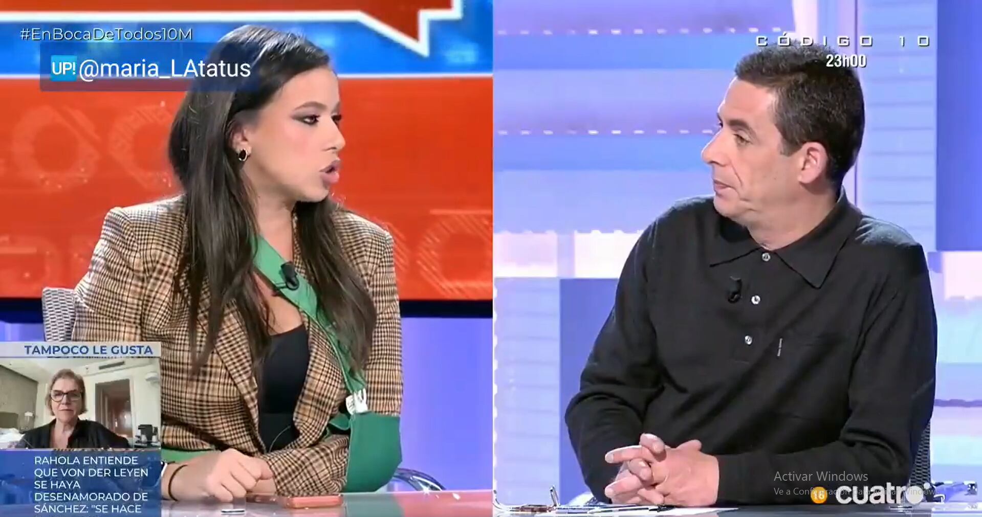 Sarah Santaolalla y Antonio Naranjo en el espacio