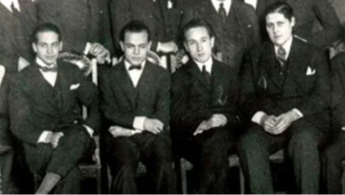 Los precursores de la radio: Luis Romero Carranza, César Guerrico, Miguel Mujica y Enrique Susini