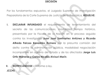 Rechazan levantar el secreto de