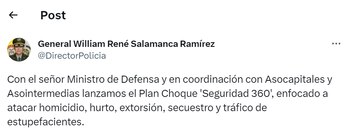 Trino del general Salamanca sobre