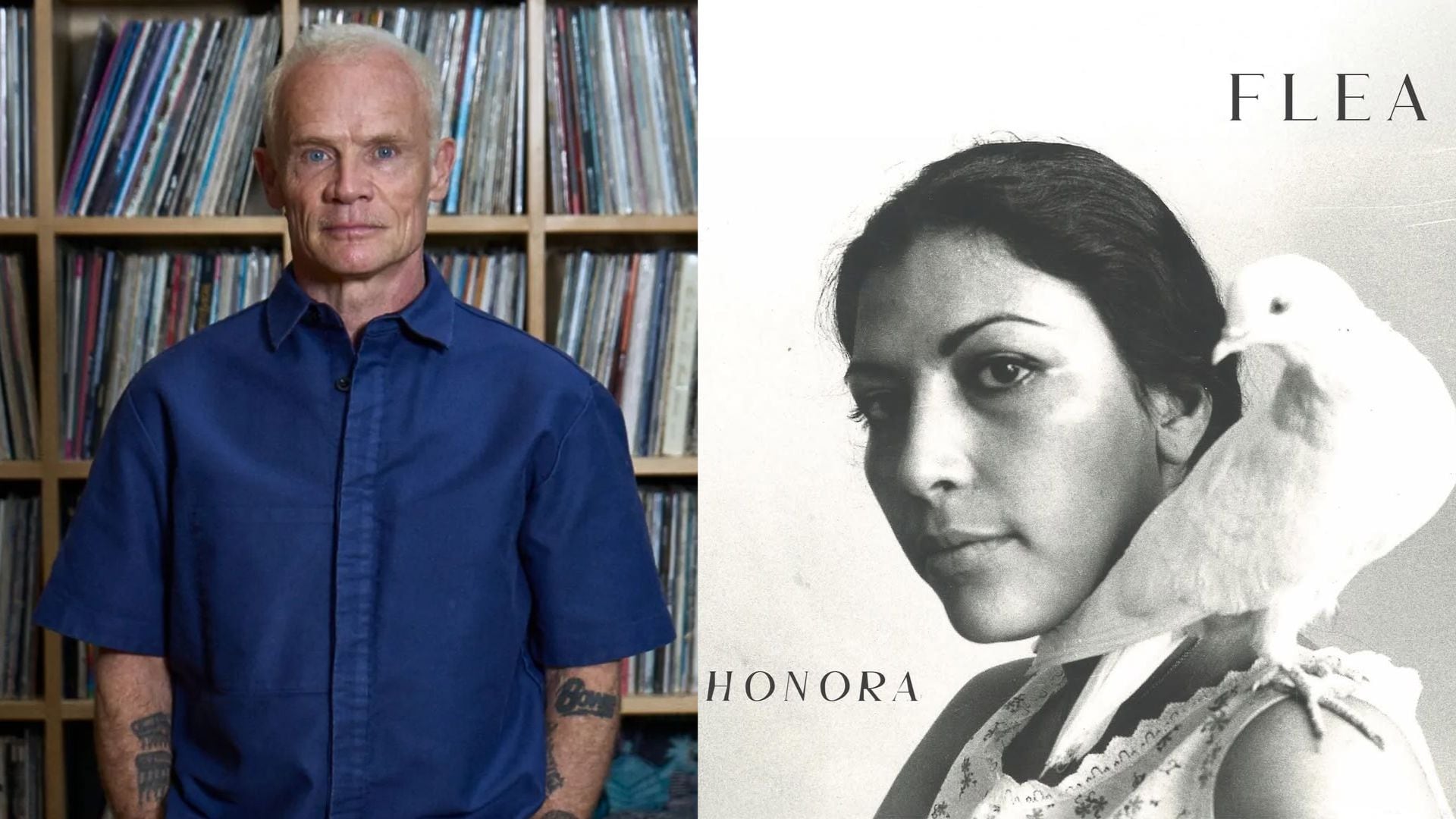 Flea eligió una fotografía tomada antes de la Revolución Islámica para la tapa de 'Honora', conectando la historia familiar de los Ehsani con la actualidad iraní (Composición fotográfica)