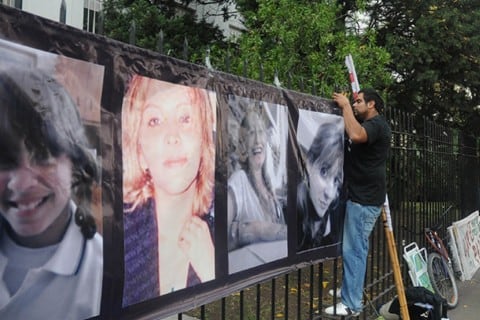 Micaela Galle, Susana De Barttole, Bárbara Santo y Marisol Pereyra: las víctimas del cuádruple femicidio de La Loma (Foto/Gentileza Télam)