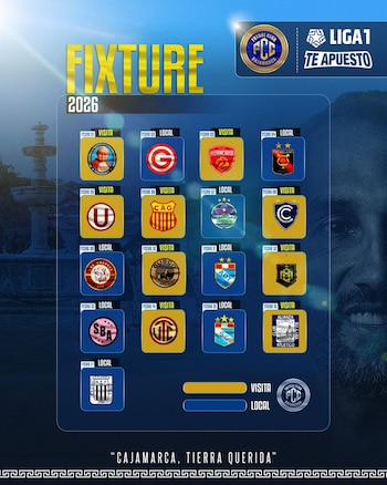 Fixture de FC Cajamarca en