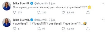 (Foto: Twitter de Erika Buenfil)