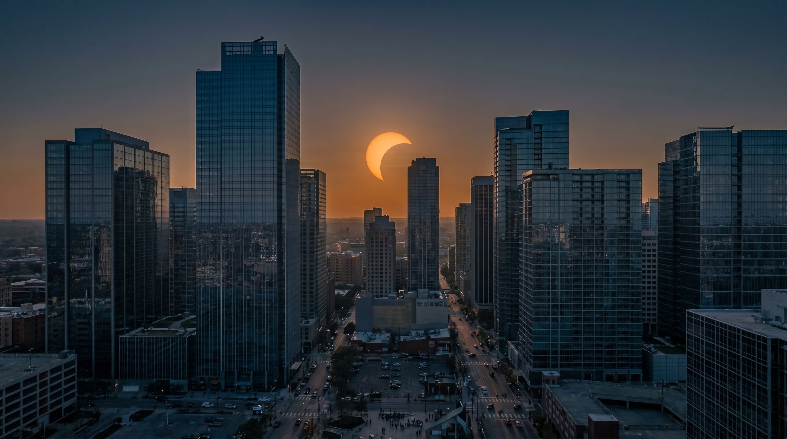 La NASA explicó que un eclipse solar parcial ocurre cuando la luna cubre solo una parte del disco solar y reduce parcialmente la luz percibida desde la Tierra. (Imagen Ilustrativa Infobae)