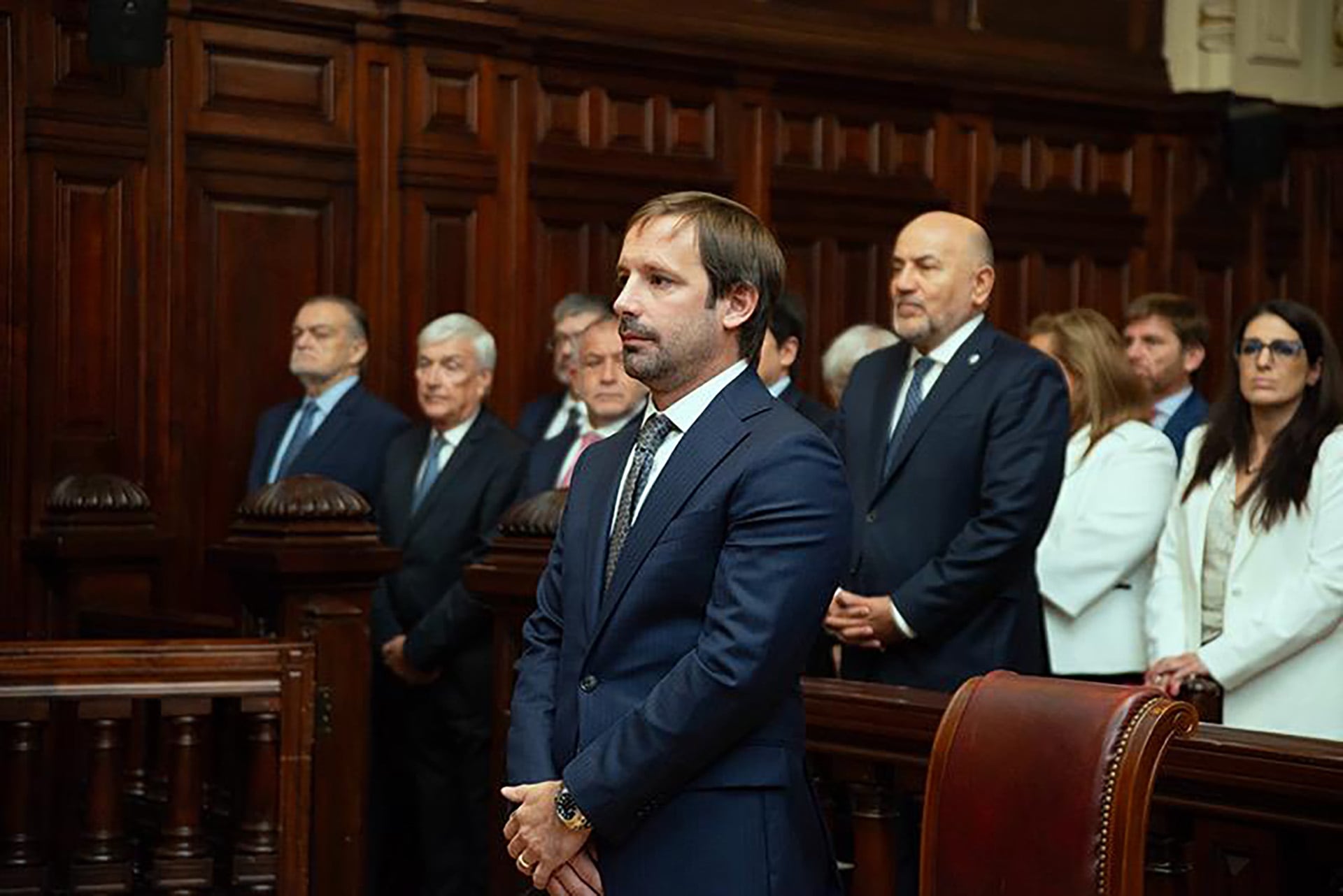 Santiago Viola, representante del Poder Ejecutivo Nacional y presidente de la Comisión de Administración y Financiera, encabezó la reunión en la que se aprobó el convenio para avanzar con la implementación del sistema acusatorio federal (Gentileza: Consejo de la Magistratura)