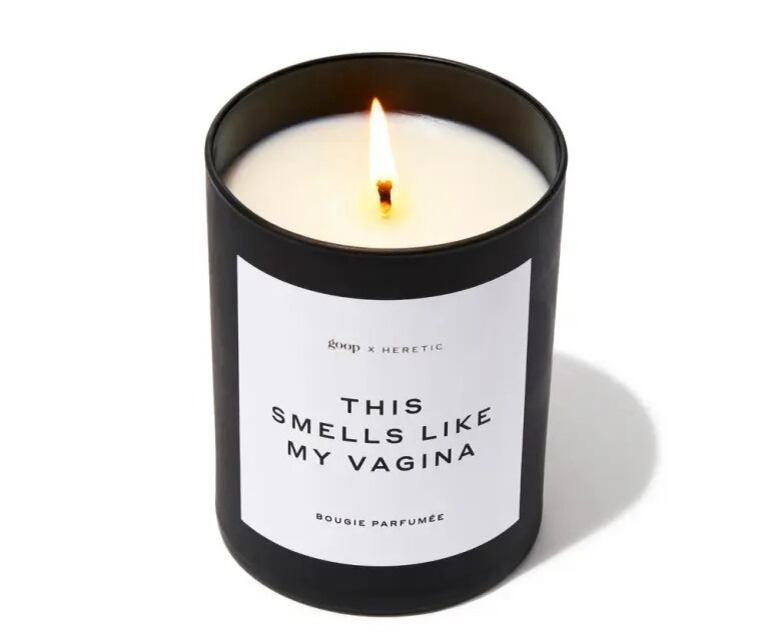 Gwyneth Paltrow aseguró que su veladora inició como una broma.(GOOP)