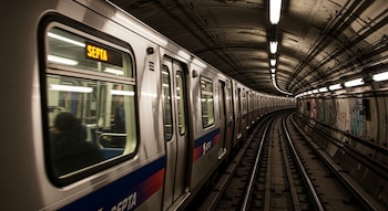 Un tren SEPTA del metro