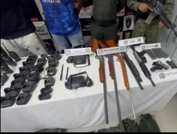 Durante la operación en Chajal,