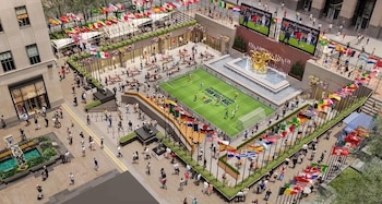 Pantallas gigantes y actividades gratuitas convertirán Midtown Manhattan en uno de los principales puntos de encuentro del Mundial 2026.
