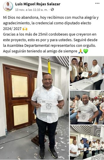 Luis Miguel Rojas, primo de