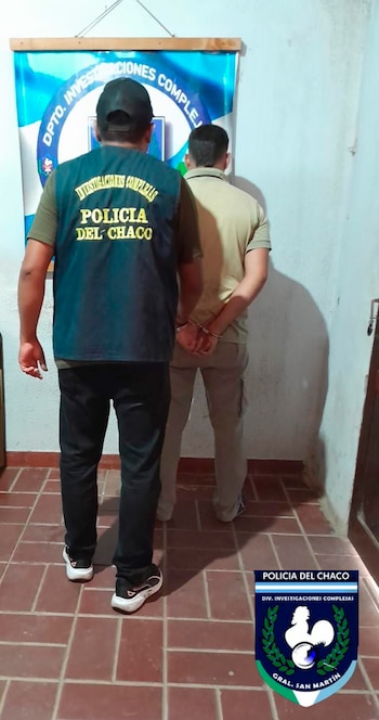 El acusado tras ser detenido