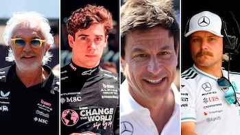 Briatore-Colapinto-Wolff-Bottas. El póker de protagonistas