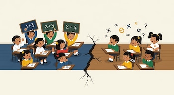 Rezago educativa: Desafío en el aprendizaje de matemáticas para niños