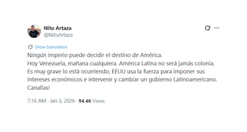 Nito Artaza y su opinión