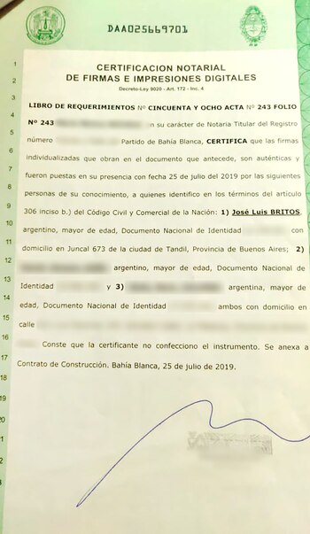 La certificación de las firmas