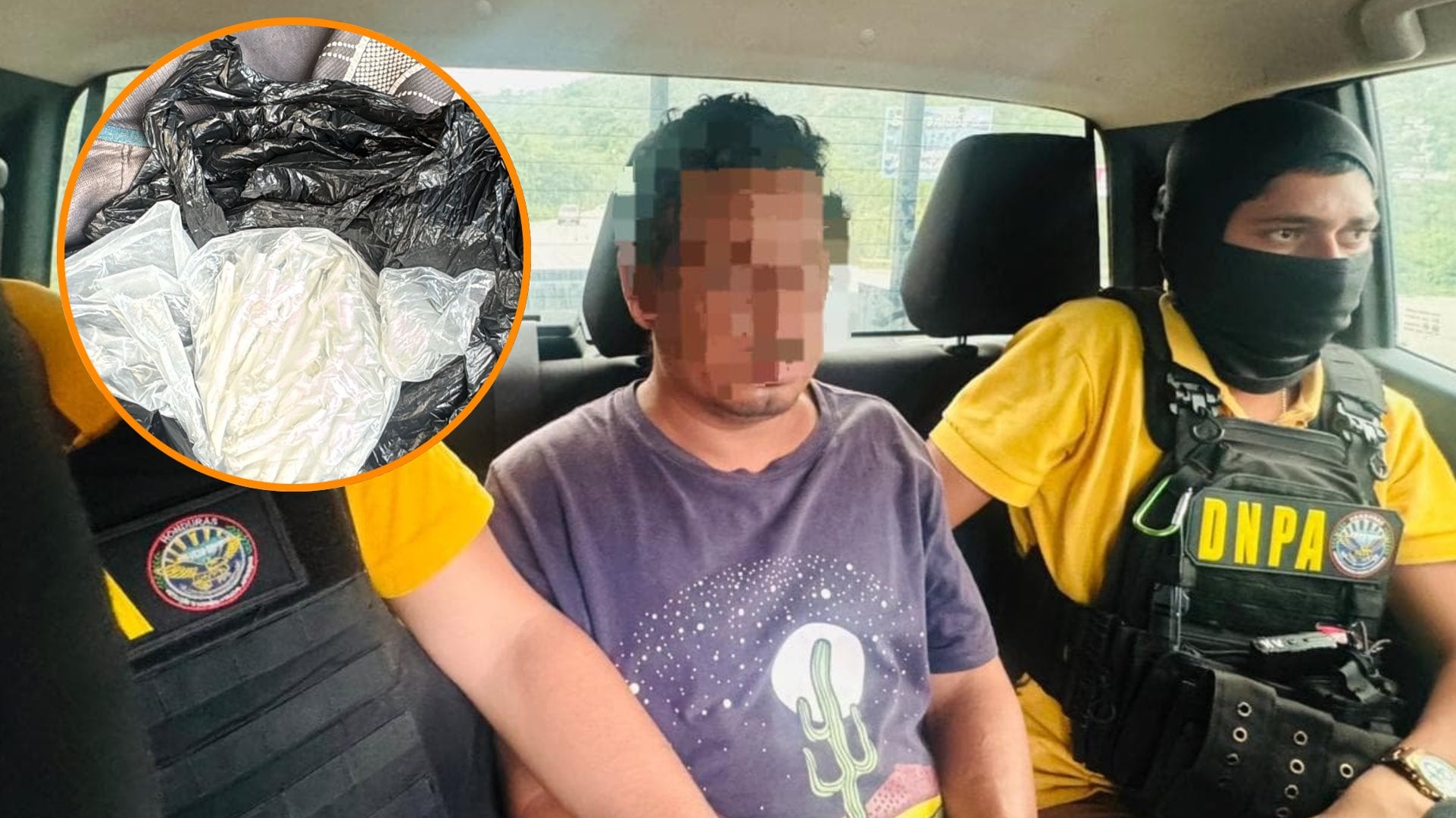 Patricio Ferrera Rodas fue capturado durante un operativo antidrogas en Sulaco, Yoro. (FOTO: Infobae)
