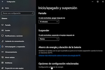 Consejos para ahorrar batería en Windows 11. (foto: Microsoft Support)