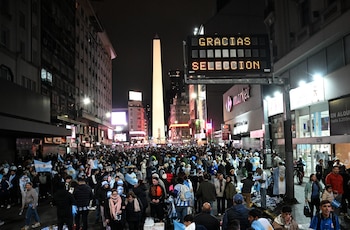 Argentina vs Suiza - Festejos