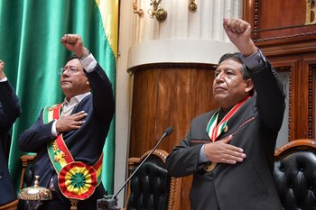 El presidente de Bolivia, Luis