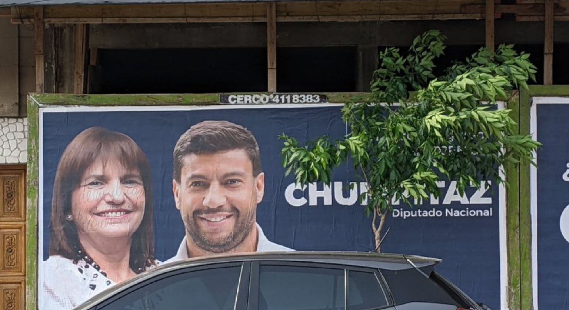 Uno de los carteles que se colocaron en Santa Fe