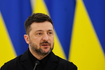 El presidente ucraniano, Volodimir Zelensky,