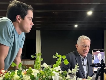 Jerónimo Uribe acompañó a su