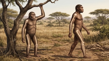 Del árbol al suelo: cómo cambió la locomoción de los primeros antepasados humanos