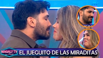 Israel Dreyfus pone nerviosa a Luciana Roy en juego de miraditas: “¿Por qué te tiembla la boquita?”