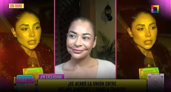 Melanie Martínez marca distancia de Pamela Franco y lanza fuerte mensaje: “No pienso retractarme”. Captura: Amor y Fuego.
