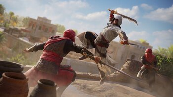 SCREENSHOT - A capa y espada, en la Mesopotamia: "Assassin's Creed Mirage" está ambientado en el Bagdad medieval. Foto: Ubisoft/dpa - ATENCIÓN: Sólo para uso editorial con el texto adjunto y mencionando el crédito completo