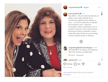 El fallecimiento de Lucha Moreno, madre de Mimí de Flans, causó conmoción en el medio artístico mexicano y entre sus seguidores. (Instagram/@soymimioficial)