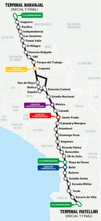 Ruta B del Metropolitano