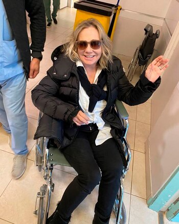 Soledad Silveyra en la silla