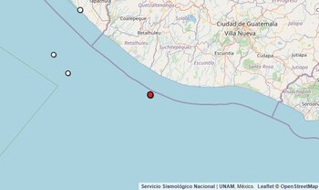 Temblor reportado en Chiapas.
(SSN)