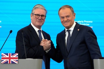 Tusk y Starmer destacaron la importancia de reforzar la seguridad fronteriza ante el contexto regional (Reuters)