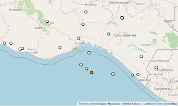 Temblor reportado en Chiapas. (SSN)